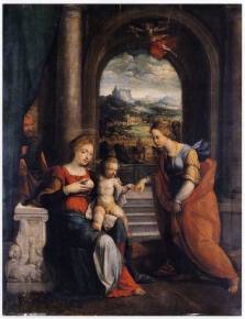 Mystic marriage of saint Catherine of Alexandria